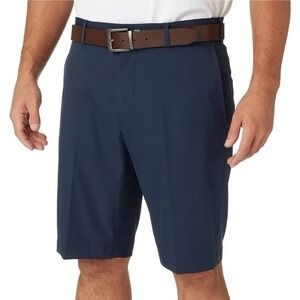 Walter Hagen Golf Shorts 46 Men's Perfect 11 Navy Blue Flat Front 10" Inseam NEW